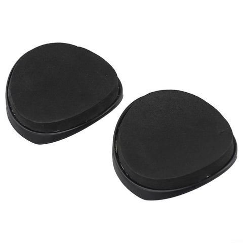 Comfy Armrest Pads For Indoor Cycling Bikes, EVA cushioning, black 2-piece set viewed from above, ergonomic design