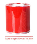 Must-Have Pipe Repair Tape That Waterproofs Any Leak With Self Fusing Adhesive To Fix PVC Copper Iron Or Rubber Pipes Fast, red roll, length 100cm.
