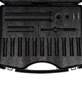 Pro Grade Dowel Pin Puller Master Kit With In-Line Pulling For Fast, Straight Pin Removal organized in black foam case