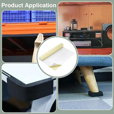 White Self Adhesive Eva Foam Roll 78.7 X 15.7 Inches 1 Mm Thick Craft And Upholstery Padding with usage examples for DIY applications.