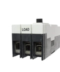Heavy Duty 3 Pole Motor Circuit Protector Breaker Replacement For Industrial Panels 250 Amp side view showing the load terminals.