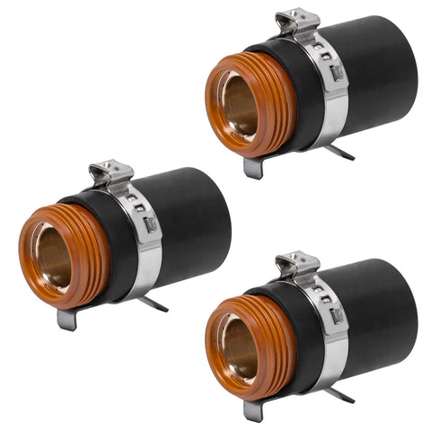 Three Plasma Cutter Retaining Caps and High Temperature Cutting Nozzles for 45 65 85 Series Rust Resistant Metal Cutting Replacement Parts 3 Pack