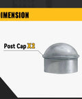 Heavy Duty Galvanized Fence Post Cap For One And Three Eighths Inch Posts Built To Last Chain Link Fence Parts Rustproof
