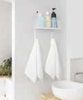 Wall Mounted Ironing Board Holder With Storage Shelf And Removable Hooks No Fuss Install Heavy Duty Laundry Room Iron Organizer