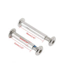 10 Pack Inline Skate Axle Screws Set For Wheel Bearings, 0.24 Inch Diameter, showing hex socket shaft screws