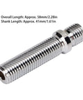 Ultimate 20 Pack Extended Wheel Stud Conversion Kit Fits M12x1.5 With Cold Forged Steel And Zinc Plating To Speed Up Wheel Swaps Safely And Easily On Any Car Using OEM Lug Bolts Or Nuts. 58mm steel stud