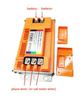 Beefy Universal 36V To 84V 2000W Brushless Sine Controller for E Bikes and Scooters with orange casing and connection points.