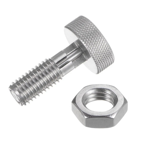 Rock Solid Stainless Steel Spring Plunger With Knurled Grip Handle M12X1.75 Thread And 6mm Pin for heavy duty gear parts