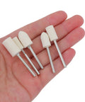 100 Piece Beefy Wool Felt Polishing Wheels With 3mm Steel Shank For Buffing And Polishing Cars Or Jewelry On Any Drill Or Dremel Tool in hand.