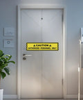 Five Pack Authorized Personnel Only Floor Stickers 24 By 6 Inches Caution Sign Self Adhesive Vinyl Waterproof on office door