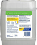 Top Tier High Traffic Floor Polish In A Five Gallon Pail with clear labeling for commercial floor use and application instructions.