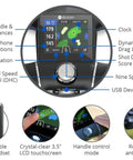Electric Golf Remote Caddy With Smart Gps Navigation And Touchscreen showing LCD display and remote handset features.