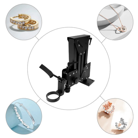 Pro Grade Micro Jewelry Inlaid Stand With 360 Degree Rotating Bracket For Diamond Setting And Engraving surrounded by jewelry