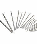 25Pcs HSS Micro Twist Drill Bit Set For PCB And Jewelry Crafting, Dope Precision Bits 0.5mm To 3.0mm For Power Drills displayed