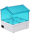 Digital Pro Grade Poultry Egg Incubator With Automatic Temperature Control And Large Viewing Window For Chicken Duck Quail Turkey And Goose Eggs No Sweat Setup, blue transparent design