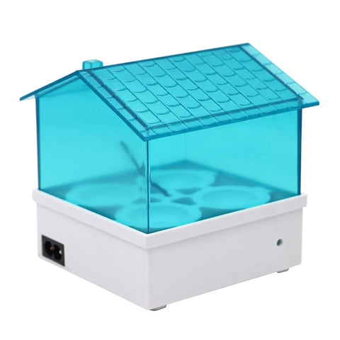 Digital Pro Grade Poultry Egg Incubator With Automatic Temperature Control And Large Viewing Window For Chicken Duck Quail Turkey And Goose Eggs No Sweat Setup, blue transparent design