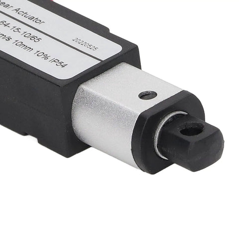 Smash Through Any Job With This 12V Linear Actuator And Aluminum ABS Build For Heavy Duty Automation In Farm Gear And Cabinet Doors Featuring End Switch close-up of actuator showing aluminum and ABS materials.