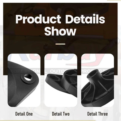 Close-up of Two Pack Replacement Hand Wheel for Table Saw 089290001054 Fits Model R4513, showcasing durable steel details.
