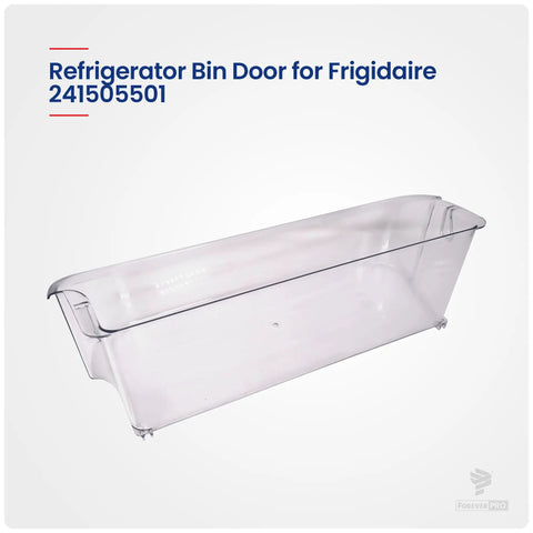 Premium Bin Door Replacement for Frigidaire Refrigerators Fits Models 241505501 clear plastic drawer