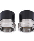2 Pack Heavy Duty Trailer Bearing Protectors 2.441 Inch Diameter Stainless Steel Aluminum Alloy Wheel Bearing Guards With Auto Check Grease Level Design for Boat Trailers and Auto Use