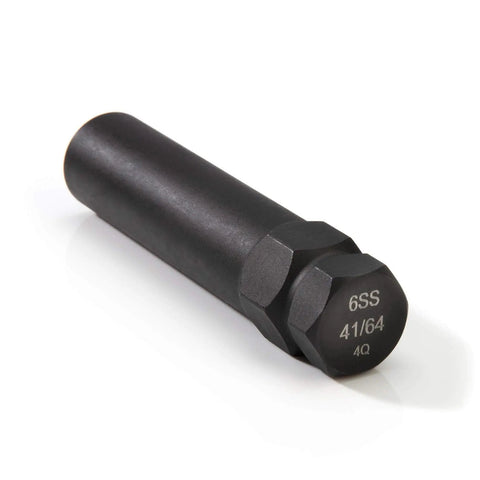6-Spline 41/64 Inch Socket Style Locking Lug Nut Key Removes Spline-Style Aftermarket Lug Nuts Durable Thin-Walled Chrome Vanadium Steel Tool For Quick Easy Lug Nut Removal