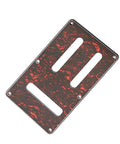 Durable PVC Electric Guitar Rear Panel Cover Plate with Secure Fit Protective Backplate for Electronics, red tortoise pattern