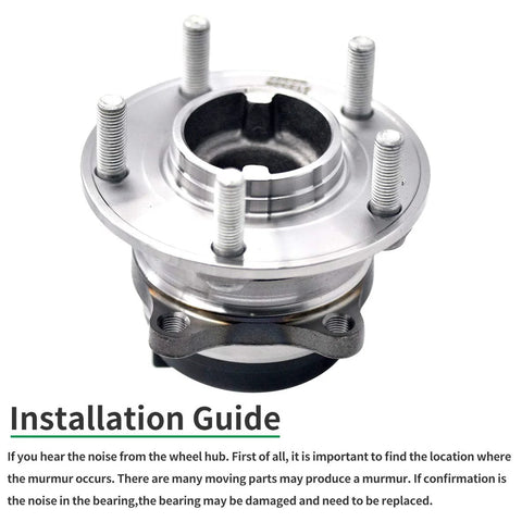 Rear Wheel Bearing And Hub Assembly For Hyundai Santa Fe Veracruz And Kia Sorento Fits 2007-2018 Santa Fe FWD, 2007-2012 Veracruz FWD, 2011-2015 Sorento FWD Rear Driver Or Passenger Side OE-Equivalent With Rust-Resistant Coating