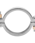 DERNORD 304 stainless steel sanitary tri-clamp, 3.5-inch bolted clamp with brass nuts