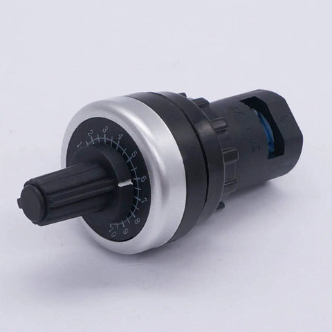 22mm Rotary Potentiometer LA42DWQ-22 10K Ohm B10K for inverter and variable speed drive controllers, 3-terminal, 22mm mount.