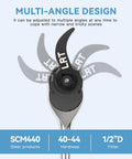 Multi-angle Beast Leverage Crowbar Head Wrench Adapter Set For Half Shaft Removal And Car Repair, steel, 1/2 inch drive