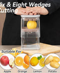Badelite 3-in-1 French fry cutter and vegetable chopper with transparent housing and stainless steel blade