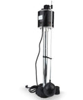 Pedestal Sump Pump With Top Mounted Float Switch, Handles 3/8 Inch Solids, 1-1/2 Inch FNPT Discharge, 115V Capacitor Motor, Black Finish