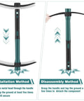 Two Tool Heads Garden Hoe Set With One Handy Handle For Flower Beds And Weeding Easy Install Multi Functional Gardening Kit instructions