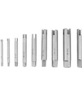 Super Tough Steel Broken Taps Remover Kit For M4 To M24 And Imperial Sizes, set of 10 steel extractors