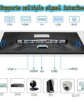 14 Inch Portable All In One Security Monitor With 1024x768 LCD 4:3 TFT Panel Multi Input HDMI AV VGA BNC USB interfaces