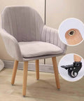 Rock Solid Heavy Duty Furniture Legs With Smooth Rolling Casters Set Of 4 Adjustable Solid Beech Wooden Replacement Feet for chair