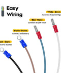 Dump Trailer Remote Control Switch For 4 Wire 12V Double Acting Hydraulic Pump Power Supply Unit wire connection guide