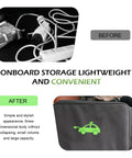 Hella Durable EV Charging Cable Storage Bag And Waterproof Auto Gear Organizer, black organizer pouch, compact design, large capacity.