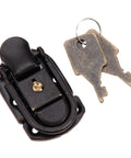 Antique Iron Box Lock Hasp 58x34mm Vintage Wooden Toggle Latch with Keys for Jewelry Boxes and Wooden Storage
