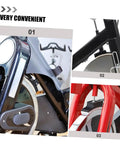 Close-up of Four Piece Fitness Bike Brake Pad Set for Exercise Bike Replacement Braking Pads Easy Install Quick Release Braking Blocks