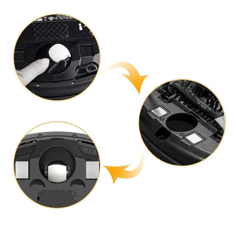 Roomba directional wheel assembly, black plastic, compatible with 500-900 series Omni, 1 pc