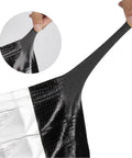 Top Shelf Heavy Duty Self Adhesive Asphalt Roofing Tape No Sweat Waterproof Underlayment Roll being pulled apart, showcasing adhesive texture.