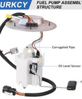 Heavy Duty Electric Fuel Pump Module Assembly For 2001 To 2004 Ford Mustang showing components like oil level sensor, float, and corrugated pipe.