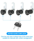 Tough As Nails Cam Lock Set With Keys For Cabinets Drawers Toolbox And Mailbox Top Shelf Zinc Alloy security locks and keys.