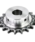 Sturdy Industrial 06B Drive Sprocket Gear Made From Premium 45# Steel With 10 To 25 Teeth Options And 32mm Max Bore For Heavy Duty Chain Drives Featuring Keyway Fitment Perfect For Rigged Machinery Repairs Now, shown from side angle.