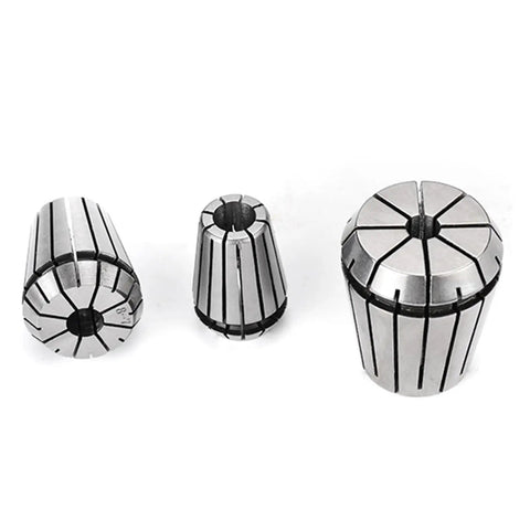 Heavy Duty Collet Chuck Motor Shaft Extension Rod For CNC And Milling Machines, set of three steel chucks.