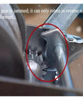 Close-up of a jammed gear in a Heavy Duty Electric Hoist Winch Lifting Capacity From 600 To 3000 Pounds with steel components.