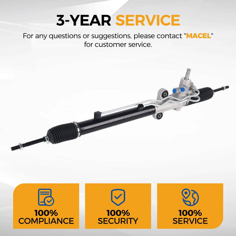 Hydraulic Power Steering Rack And Pinion Assembly For Honda Pilot 2003 2004 2005 2006 2007 2008 Drop In Replacement OE 53601S9VA01 53601-S9V-A01 Durable Steering Gear Kit For Easy Install