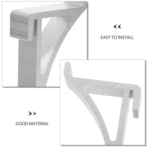 10 Pack Aluminum Freezer Shelf Clips, Sturdy Refrigerator Shelf Hooks, Easy Snap In Install, durable cooler rack supports