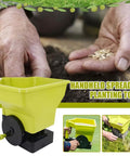 Handheld Grass Seed Spreader For Lawns And Gardens Reusable Fertilizer And Salt Broadcast Spreader Ergonomic Grip Adjustable Dial